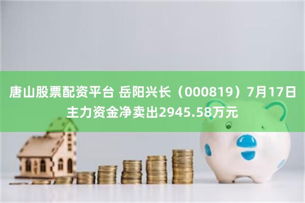 唐山股票配资平台 岳阳兴长（000819）7月17日主力资金净卖出2945.58万元