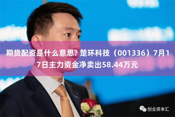 期货配资是什么意思? 楚环科技（001336）7月17日主力资金净卖出58.44万元