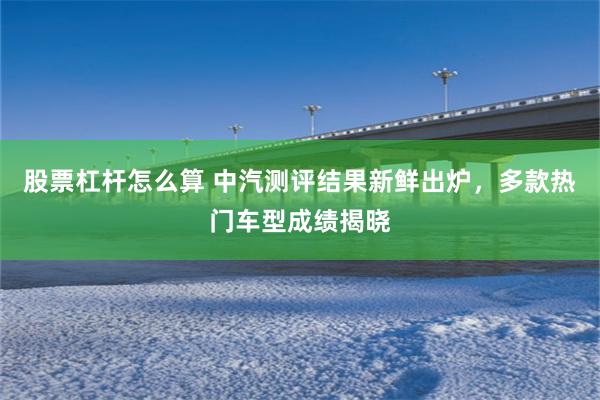 股票杠杆怎么算 中汽测评结果新鲜出炉，多款热门车型成绩揭晓