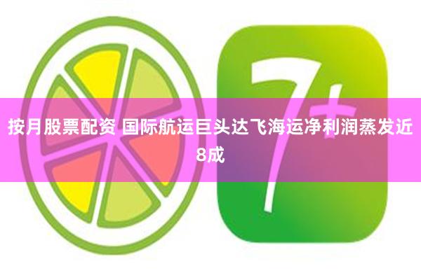 按月股票配资 国际航运巨头达飞海运净利润蒸发近8成