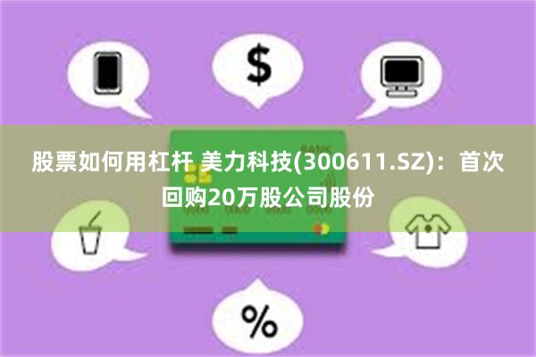 股票如何用杠杆 美力科技(300611.SZ)：首次回购20万股公司股份