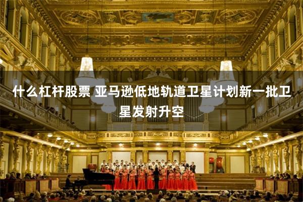 什么杠杆股票 亚马逊低地轨道卫星计划新一批卫星发射升空