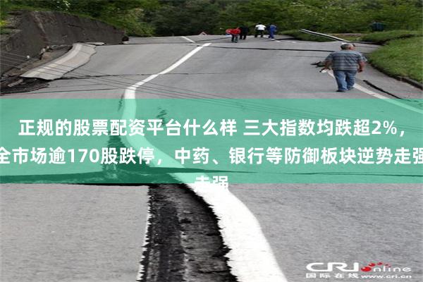 正规的股票配资平台什么样 三大指数均跌超2%,全市场逾170股跌停,中药、银行等防御板块逆势走强